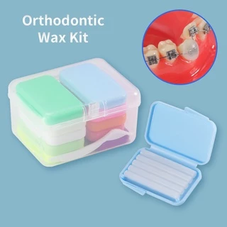 10 แพ็คผลไม้กลิ่นทันตกรรมจัดฟัน Ortho Wax พร้อมเครื่องมือฟัน Braces Gum Irritation