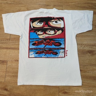 tshirtเสื้อยืดคอกลมฤดูร้อนAKIRA ©1988 ลายเสื้อการ์ตูนญี่ปุ่น เสื้อลายการ์ตูนอากิระ สกรีนจมๆnice kao8Sto4XL