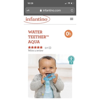 ยางกัดของดี  ยางกัดฟันเด็ก ยี่ห้อ infantino water teether bpa free ของแท้ ยางกัดน้ำ