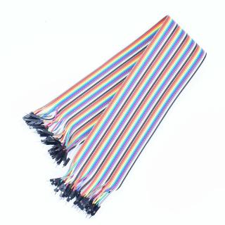 40pcs In Row Dupont Cable 40CM 2.54mm 1pin 1p-1p Male To Male Jumper Wire