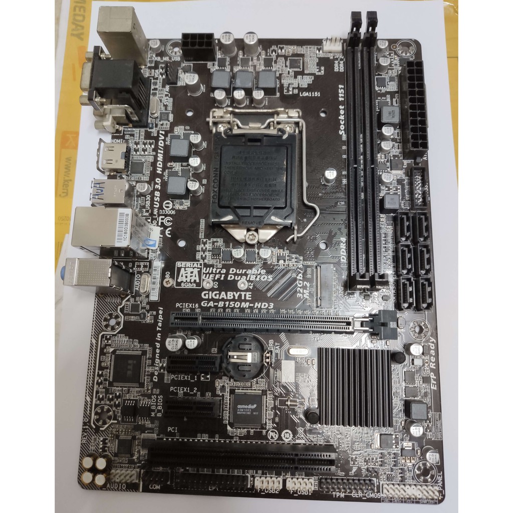 เมนบอร์ด [1151] B150M-HD3 มือสอง มีประกัน
