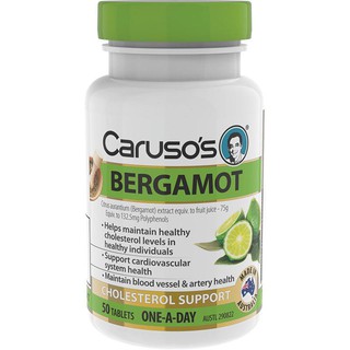 Carusos Natural Health One a Day Bergamot 50 Tablets