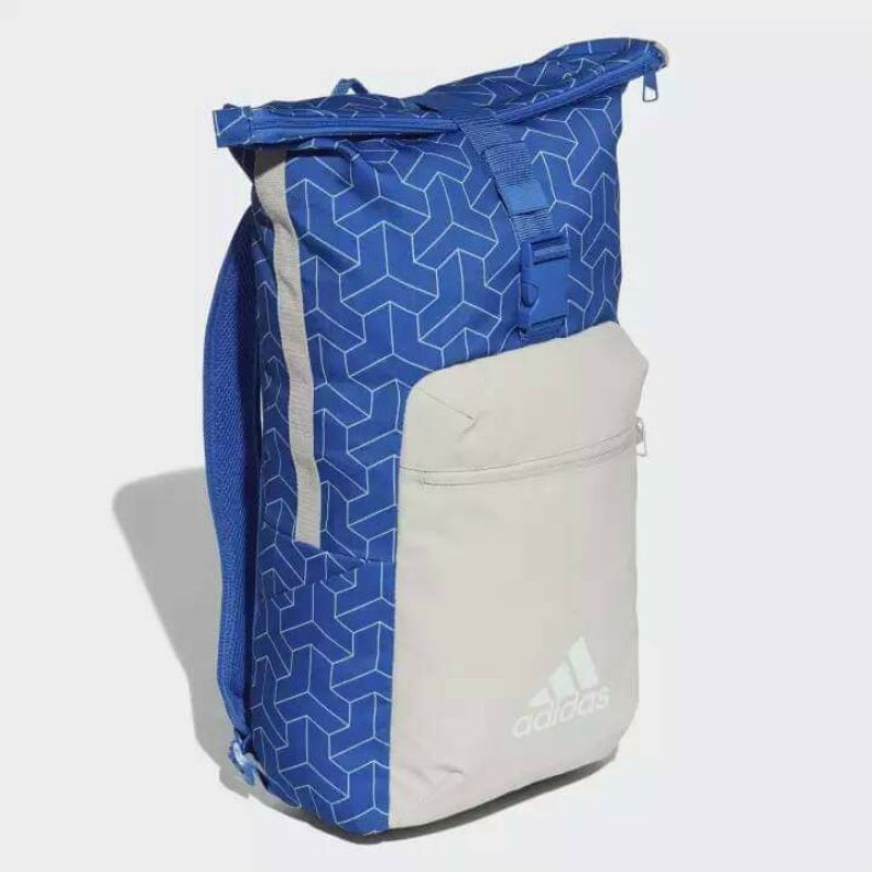 ของแท้ล้าน%ADIDAS Core Backpack กระเป๋าเป้แบบม้วนพับที่ปรับเปลี่ยนได้ตามขนาดสิ่งของ