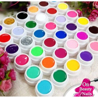 สีเจลตลับ 36 สี (คละสี)สีเจลต้องอบนะคะ(สินค้าแตก-หักทางร้านไม่รับเปลี่ยน-คืน)