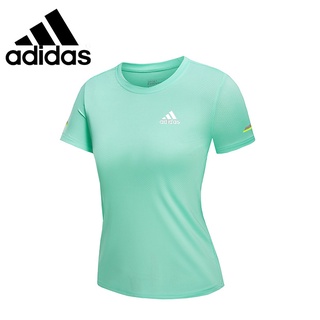 Adidas เสื้อยืด ระบายอากาศ แห้งเร็ว ทนต่อการเสียดสี เหมาะกับการวิ่ง เล่นกีฬา โยคะ สําหรับผู้หญิง 2022