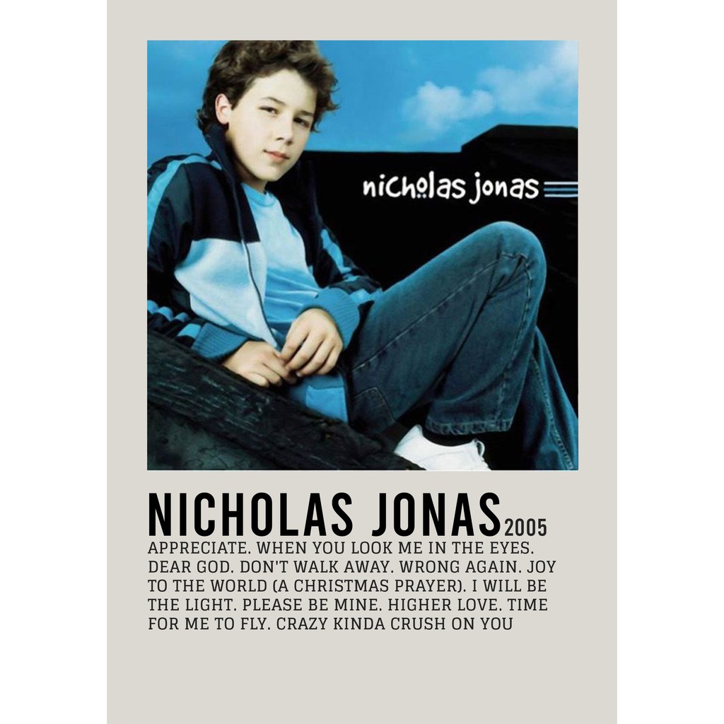 โปสเตอร์ปกอัลบั้ม Nicholas Jonas โดย Nick Jonas
