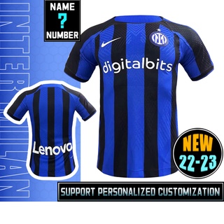 เสื้อกีฬาแขนสั้น ลายทีมชาติฟุตบอล Inter Milan 22-23 ชุดเหย้า ไซซ์ s-2xl มีสินค้า