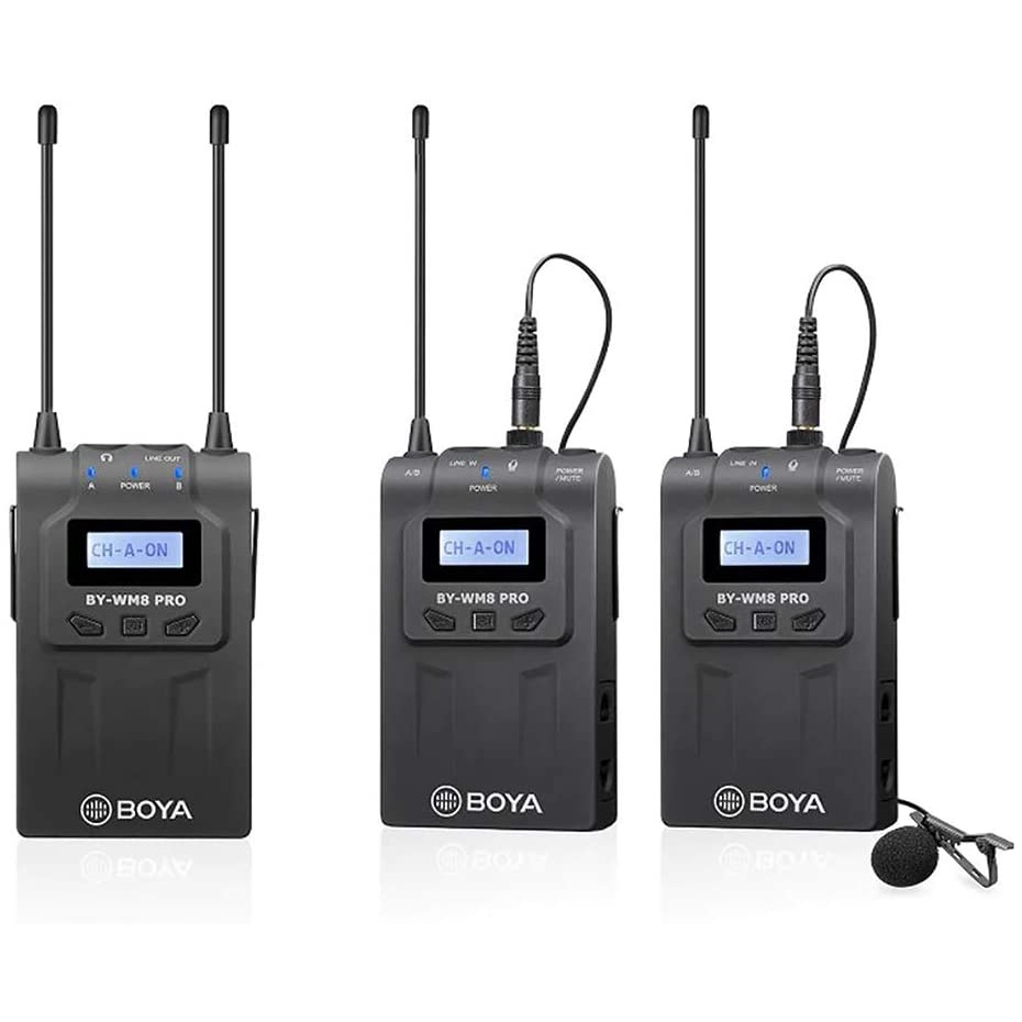 Boya BY-WM8 Pro-K2 ไมค์ไร้สาย UHF Wireless Microphone