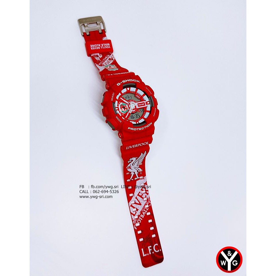 G-SHOCK CUSTOM Liverpool (GA-110) Set7 นาฬิกาข้อมือ กันน้ำ ดีไซน์สวย มีสไตล์ ทนทาน ใช้งานได้นาน สินค