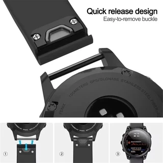 สายซิลิโคน 26mm 22mm.สร้อยข้อมือสําหรับ Garmin Fenix 8 51mm 47mm /7X / 6 / 5X Plus / Fenix3 hr / Forerunner 935 945 955 965