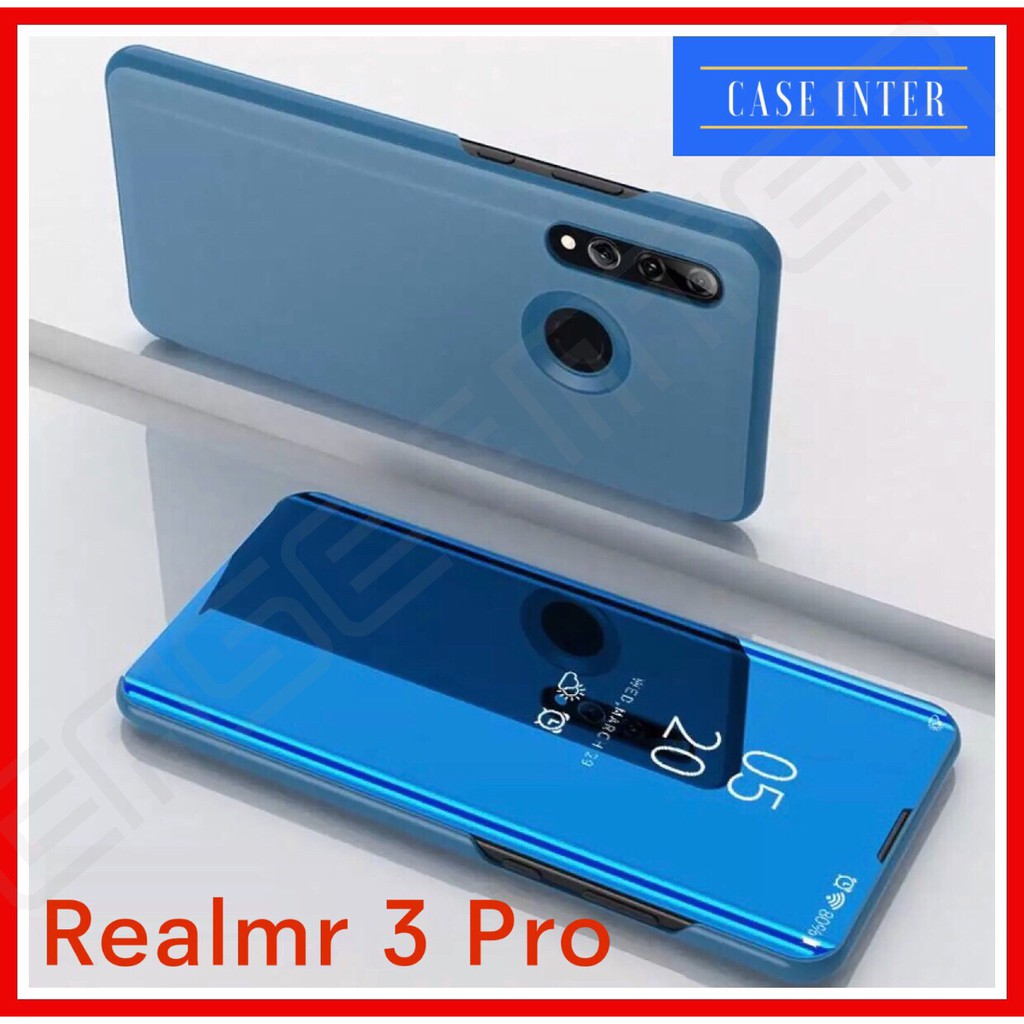 ❌พร้อมส่ง❌ เคสเปิดปิดเงา Realme 3 Pro เคสเรียวมี Realme 3pro Realme 5pro Case เคสฝาพับ กระเป๋า ตั้งได้