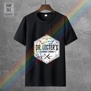 [100% Cotton] เสื้อยืดลําลอง แขนสั้น พิมพ์ลาย Hannibal Lecter Horror Thriller เข้ากับทุกการแต่งกาย ของขวัญวันเกิด สําหรั