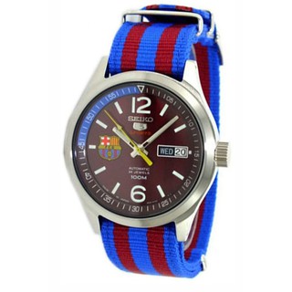 Seiko นาฬิกาข้อมือผู้ชาย FC Barcelona สายผ้า รุ่น SRP305K1