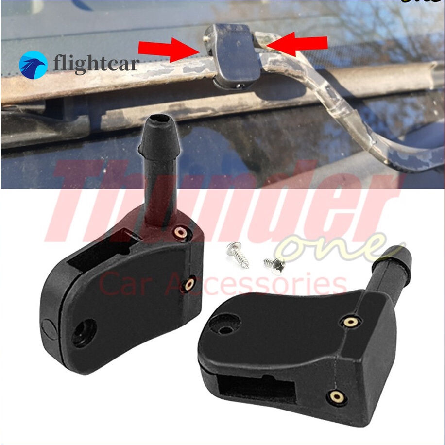 (FT) หัวฉีดสเปรย์ฉีดน้ําฝน ติดที่ปัดน้ําฝนกระจกหน้า สําหรับ Mercedes-Benz Vito W638 Sprinter Renault