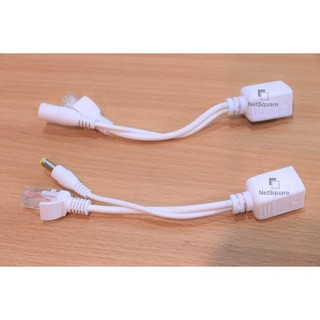 ราคาPoE Passive Injector + Splitter Power Over Ethernet Cable for CCTV Camera ให้ไฟผ่านแลน สาย