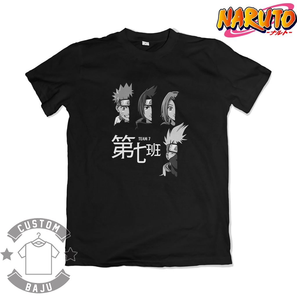 เสื้อยืด Naruto 392 Anime Team 7