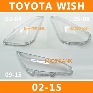 FOR TOYOTA WISH 02-04/05-08/09-15  HEADLAMP COVER  HEADLIGHT COVER  LENS HEAD LAMP COVERฝาครอบไฟหน้า / ฝาครอบไฟหน้าตรงรุ่น สำหรับ / ฝาครอบไฟหน้าสําหรับ / ฝาครอบเลนส์ไฟหน้า รถยนต์สําหรับ / เลนส์ไฟหน้า