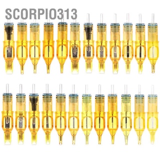 Scorpio313 เข็มสักกึ่งถาวร แบบใช้แล้วทิ้ง Rl Rm M1 Rs สําหรับเครื่องสัก 10 ชิ้น