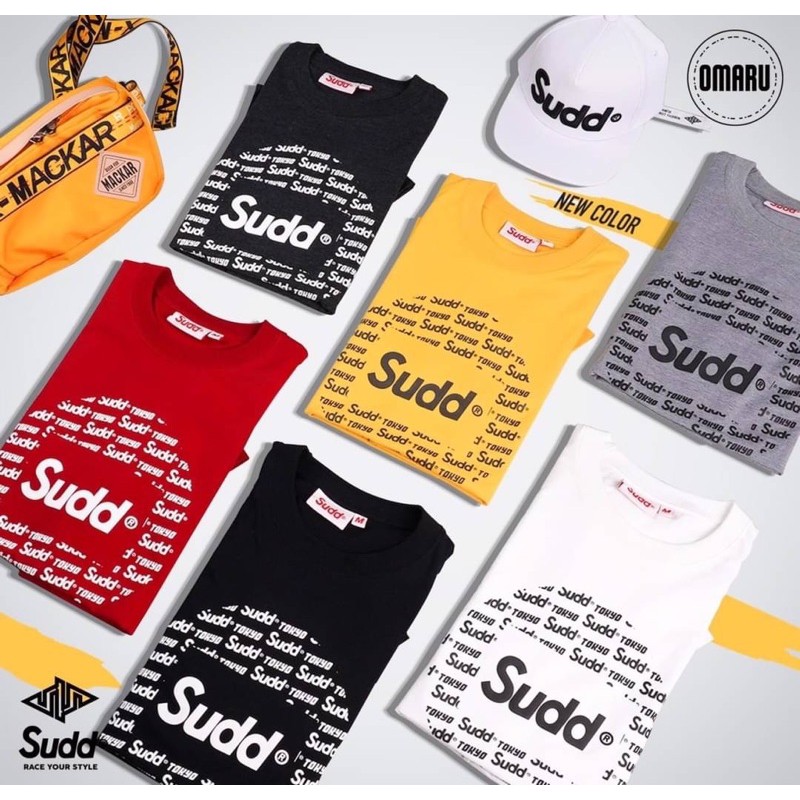 เสื้อยืดแขนสั้นโอเวอร์ไซส์แบรนด์Suddแท้100% รุ่นomaru😍😍
