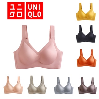 Uniqlo สปอร์ตบรา ไม่มีขอบ ขนาดใหญ่ ปรับได้ 8 สี