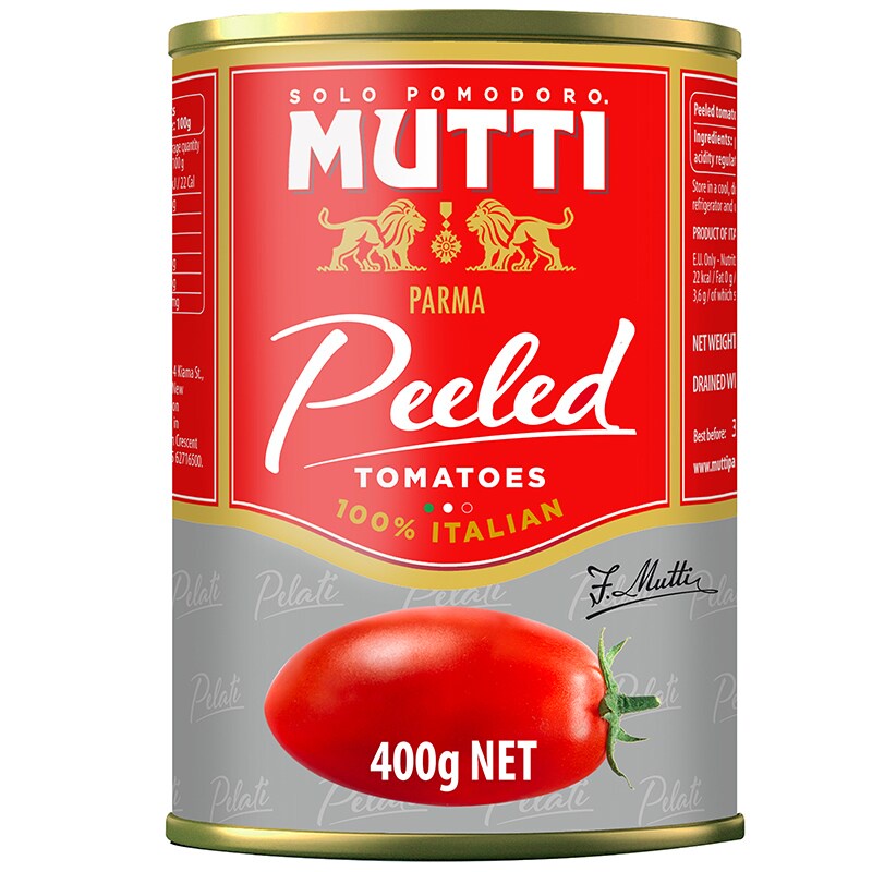 Mutti Whole Tomatoes 400g มะเขือเทศอิตาเลี่ยน 100% 400 กรัม