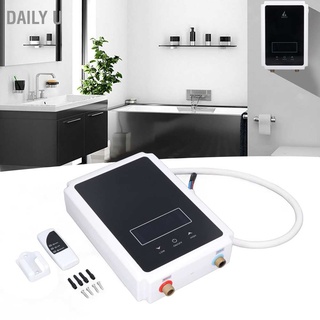 Daily U 8500W Tankless Mini Hot Water Heater 220V Constant Temperature Instant Heating System for Home Kitchen Bathroom