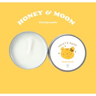 Cloudy Honey &amp; Moon เทียนหอม(กลิ่นน้ำผึ้ง)