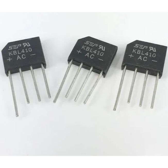 ((10 ชิ้น) KBL406/KBL408/KBL410/KBL606/KBL608/KBL610 สะพานวงจรเรียงกระแสแบน