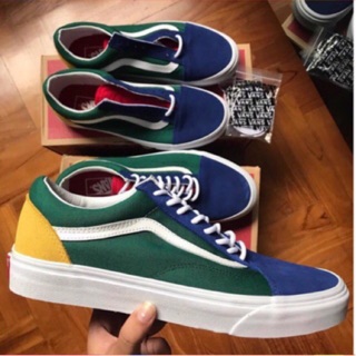 รองเท้าผ้าใบ มาใหม่✨  OLD SKOOL YACHT-BLUE  +สินค้าพร้อมกล่อง มีเก็บปลายทาง🔥โปร…ร้านใหม่👟