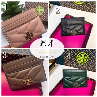 F.A (ของแท้ 100%) Tory Burch KIRA TB Small Sheepskin Quilted / Short Wallet / Wallet / Bifold Short Clip