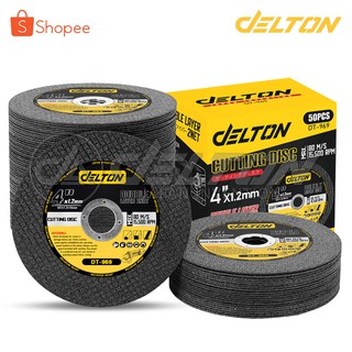 (50 ใบ) DELTON ใบตัดเหล็ก สแตนเลส 4 นิ้ว 1.2 mm ใย 2 ชั้น อย่างดี รุ่น DT-969 (50 ใบ) ใบตัด สำหรับ หินเจียร 4 นิ้ว