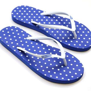 จุด น้ำเงินสด blue dot Hippo shoe รองเท้าแตะฮิปโป No.36-37-38-39-40