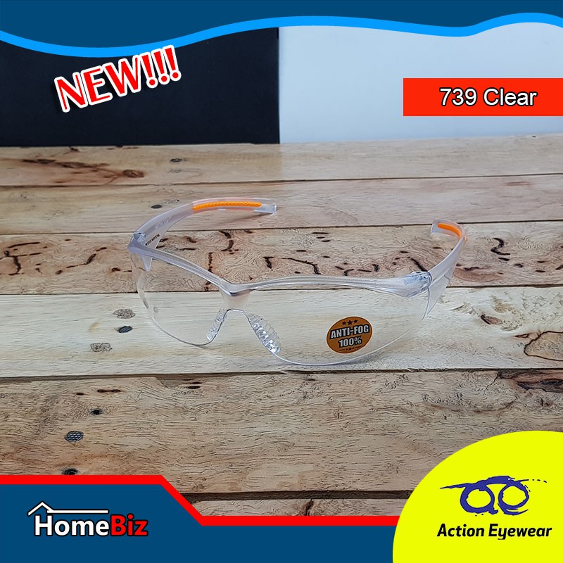 Action Eyewear  รุ่น 739  แว่นตานิรภัย, กันแดดกัน...UV-ใส่เที่ยว ใส่ออกกำลังกาย