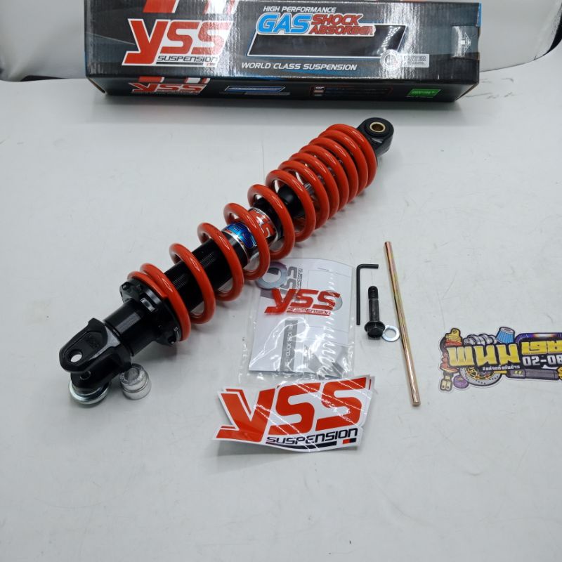 โช้คหลัง (YSS)DTG-PLUS HO\CLICK125I'12,CLICK180I'18(330mm.)สีดำ/แดง รหัสสินค้าOB222-330T-05-85Pรหัสบ