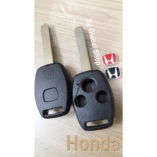 กรอบกุญแจ Honda key พร้อมโลโก้ ฮอนด้า 1 ชิ้น (แดง หรือ ดำ)🔥โค้ด NEWFLIP0000 ลด 80 บาท🔥