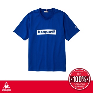 le coq sportif เสื้อยืดผู้ชาย ลายโลโก้ สีน้ำเงิน (T-shirt, เสื้อยืด, เสื้อคอกลม, lecoq, เลอค็อก)