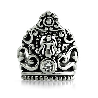 OHM Beads รุ่น Crowned - Silver 925 Charm เครื่องประดับ บีด เงิน เแก้ว จี้ สร้อย กำไล OHMThailand