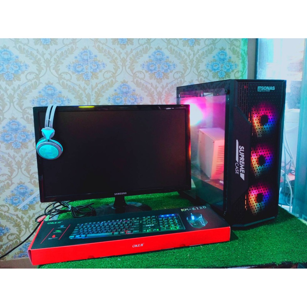 คอมประกอบ CORE i3-12100F /RAM 8GB/SSD 240GB/ VGA 2G DDR5 คอมเล่นเกม GTA V FIFA4 FreeFire ครบชุด