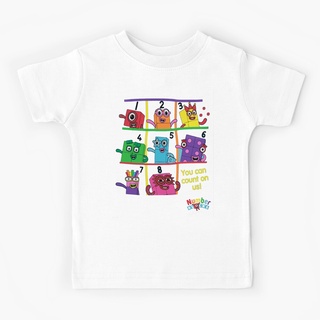 ใหม่ เสื้อยืดลําลอง แขนสั้น พิมพ์ลายกราฟฟิค Numberblocks น่ารัก สไตล์วินเทจ ฮิปสเตอร์ สีฟ้า สําหรับเด็กผู้ชาย ผู้หญิง 2022