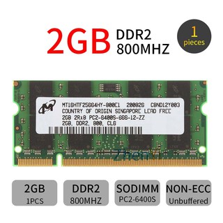 Micron หน่วยความจําแล็ปท็อป โน้ตบุ๊ก 2GB 800Mhz IBM Lenovo Thinkpad R60 R61 T60 DDR2 SODIMM RAM AD22