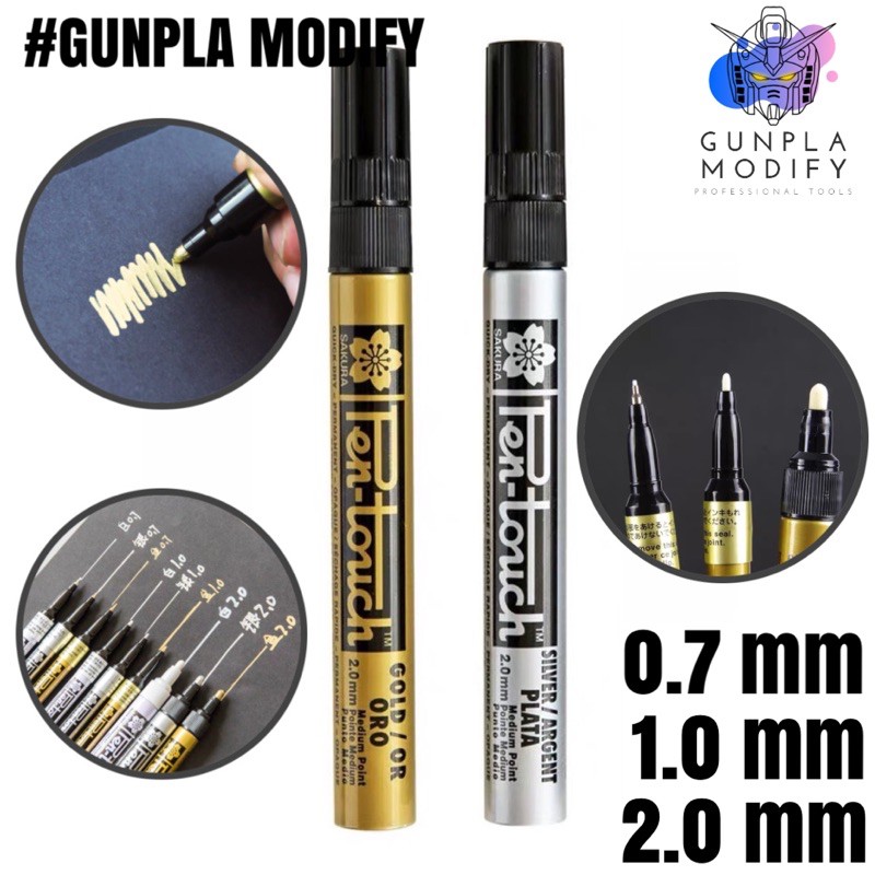 SAKURA Pen-Touch ปากกามาร์คเกอร์เพ้นท์สี Paint Marker สีเงิน สีทอง