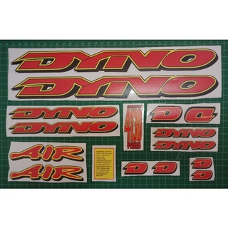 สติกเกอร์ใส ลาย BMX Dyno Air สีแดง สําหรับตกแต่งรถยนต์