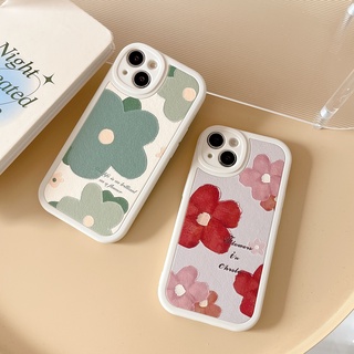 เคส Samsung  น่ารักสาวดอกไม้สีแดงดอกไม้สีเขียวเคสโทรศัพท์ A03(164) A03S A10S A11 A12 5G/4G A13 5G/4G A21S A22 (4G) A23 165.4 A32 A33 5G A50/A50S/A30S A51 A52 4G/A52 5G A53 5G A71 4G A72( 4G/5G) A73 5G S20FE S21FE S22 S22PLUS 22ULTRA