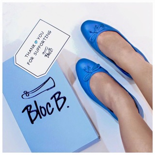 Scarlett Skyblue รองเท้าหนังแกะ Bloc B.