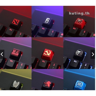 【Keycap】ปุ่มกดคีย์บอร์ด โลหะผสม ลายเกม LOL DVA OW EVA Pikachu Superheroes Spider-Man Iron Man เหมาะกับของขวัญ