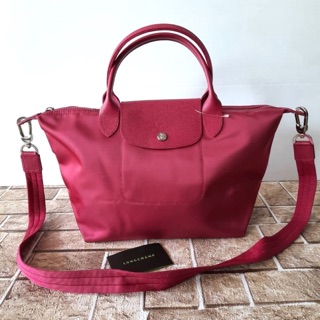 พร้อมส่ง ❗️แท้💯🇺🇸 NEW Longchamp neo Size S นีโอ พร้อมสายสะพาย สี Burgandy