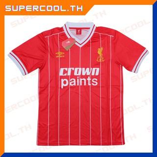 Liverpool 1982 เสื้อบอลลิเวอร์พูลย้อนยุค เสื้อบอลย้อนยุค เสื้อcrown paints