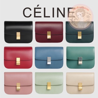 Shopee ลดกระหน่ำ 🔥ของแท้ 100% 🎁Celine Brand New CLASSIC Medium Polished Calf Leather Handbag