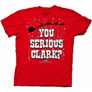 ภาพยนตร์ Red Comedy Christmas Vacation You Serious Clark? เสื้อยืด