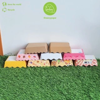 ซื้อ5ลด5% Greeny ถาดกระดาษ ทางร้านสุ่มลายให้ค่ะ ลูกค้าไม่สามารถเลือกลายได้นะคะ (สุ่มลาย/สุ่มขอบโค้งและขอบเรียบ)